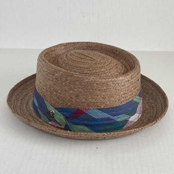 Stetson Madrigal Coconut Straw Porkpie Hat Brown Size XL - Picture 2 of 16